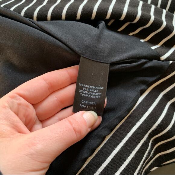 Robert Rodriguez black white striped blazer sz 4 - Picture 5 of 7